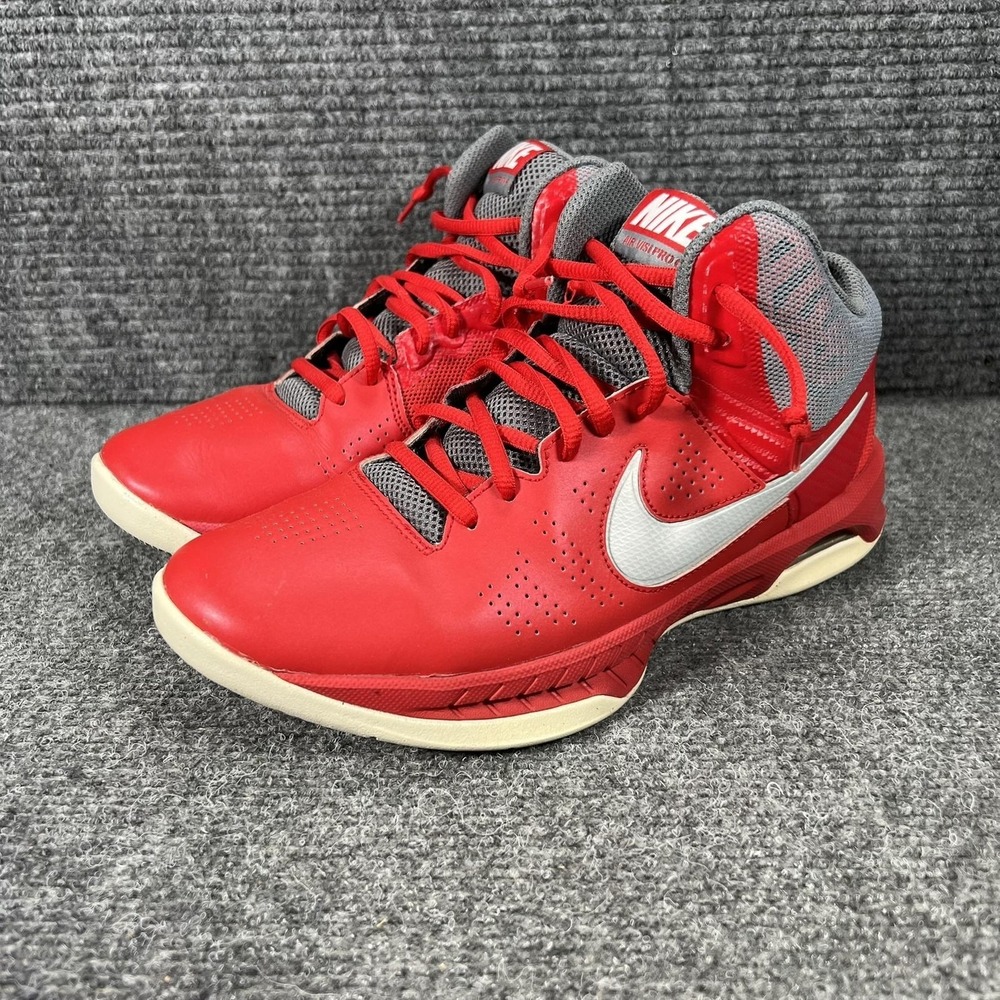 Nike Air Visi Pro 6 Shoes Womens Size 8.5 Red Basketball Sneakers 749169-600